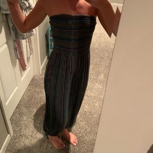 Urban outfitters striped jumpsuit